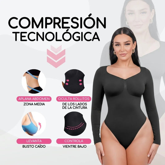 BODYSUIT MOLDEADOR MANGA LARGA | SHAPEWEAR